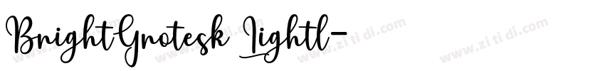 BrightGrotesk Lightl字体转换